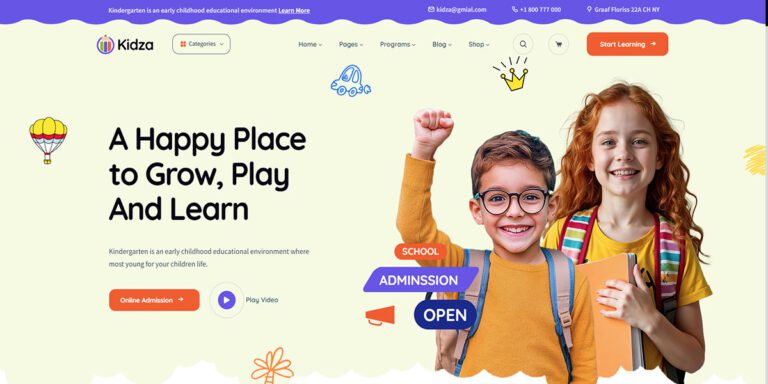 Kidza Theme Free Download
